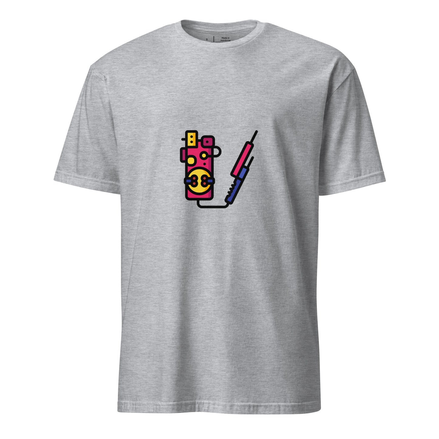 Proton Unit 2 - Futuristic Sci-Fi Gadget - Short-Sleeve Unisex T-Shirt - Graphic Tee - Sport Grey - Front