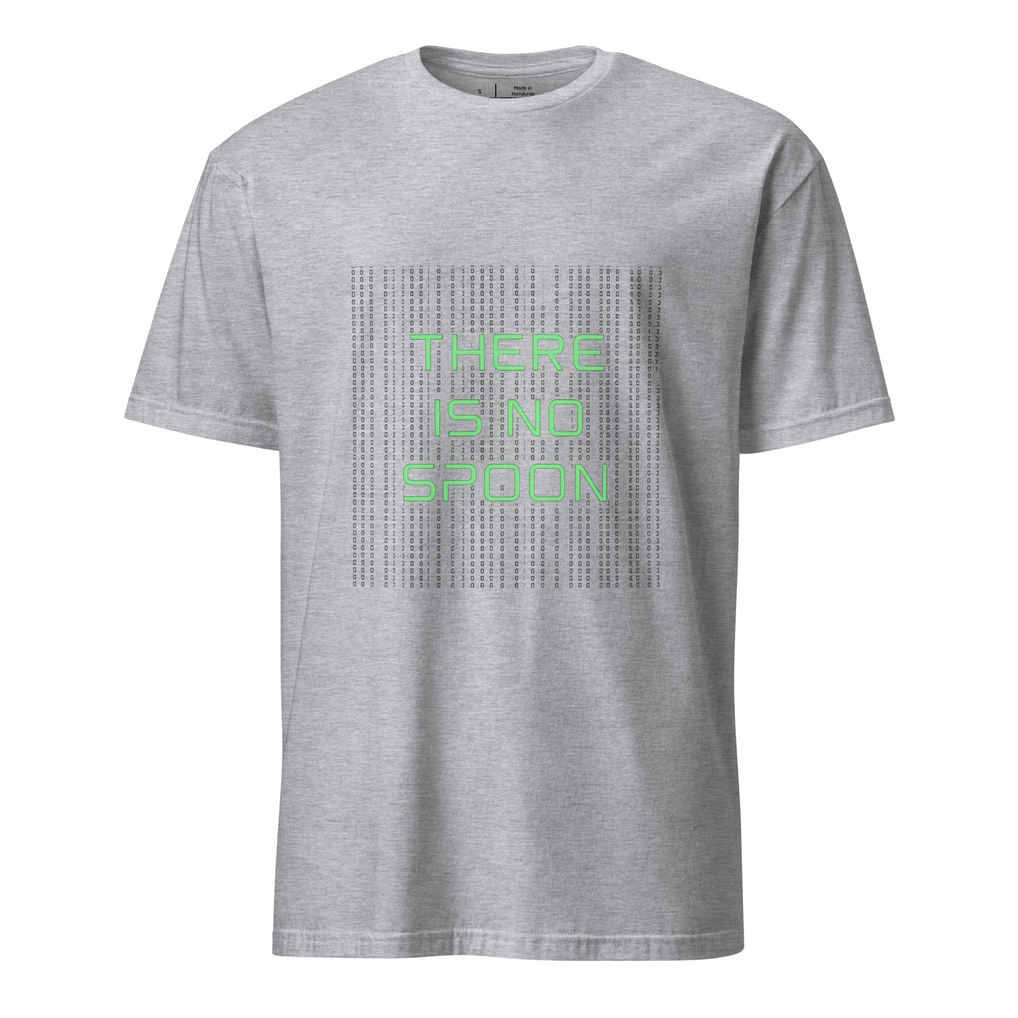 There Is No Spoon - Sci-Fi Nostalgia - Short-Sleeve Unisex T-Shirt - Graphic Tee - Sport Grey - Front