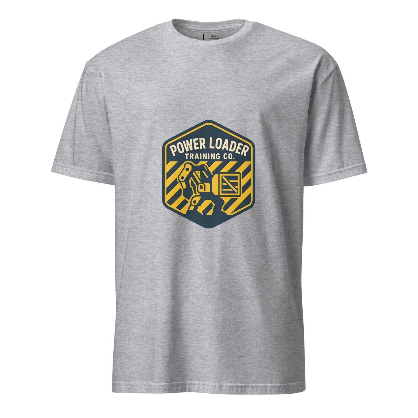 Power Loading.co - Sci-fi Nostalgia - Short-Sleeve Unisex T-Shirt - Graphic Tee - Sport Grey - Front