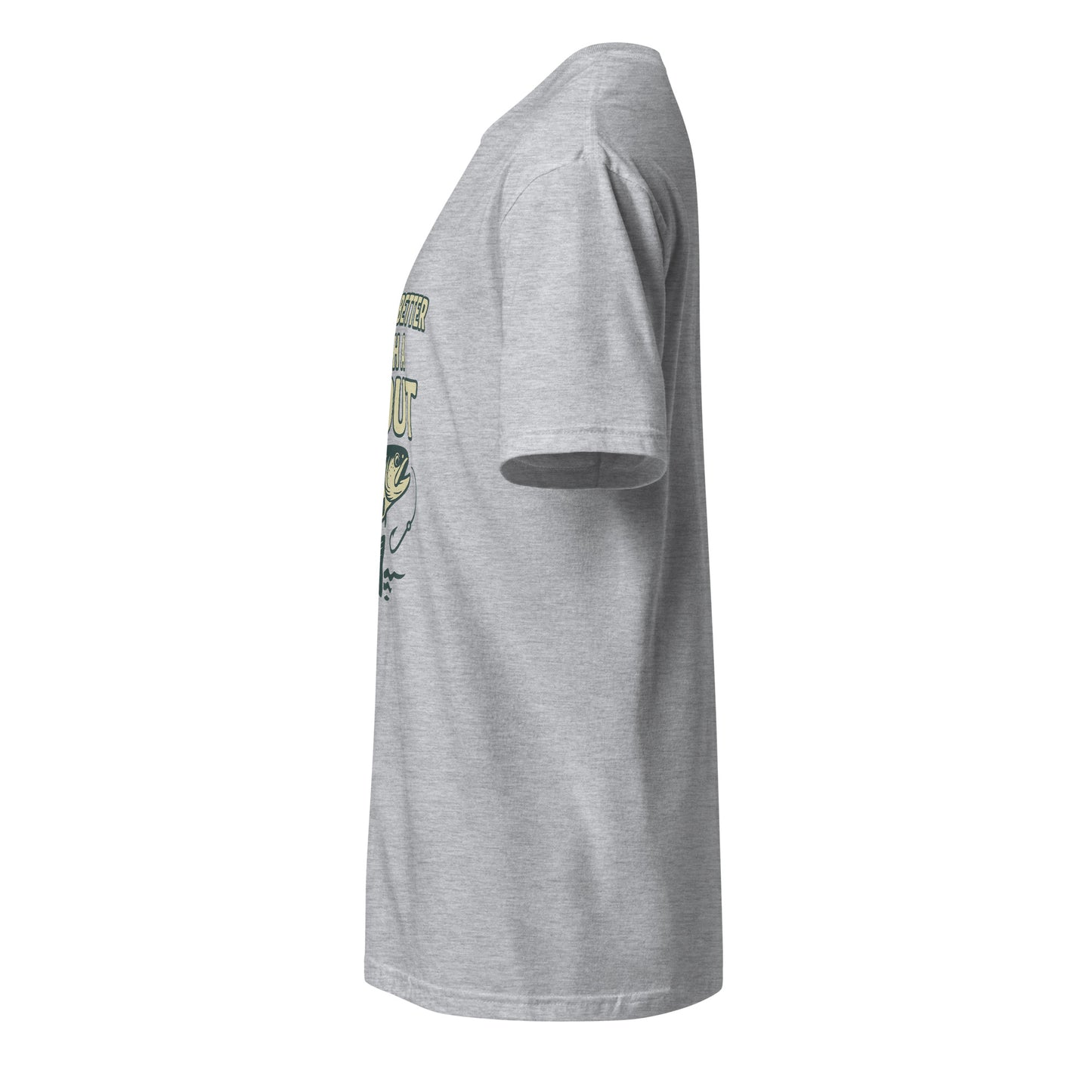 Life Is Better - Fishing Lover's - Short-Sleeve Unisex T-Shirt - Graphic Tee - Sport Grey - Left side
