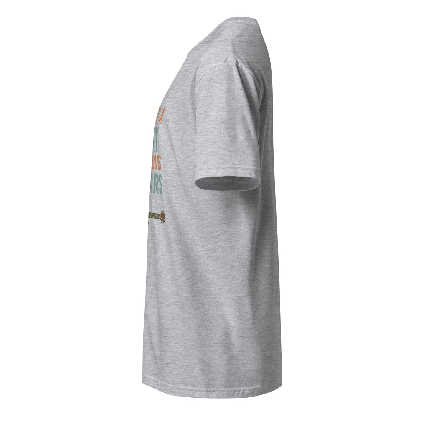 Loves Guitars - Guitarist - Short-Sleeve Unisex T-Shirt - Graphic Tee - Sport Grey - Left side