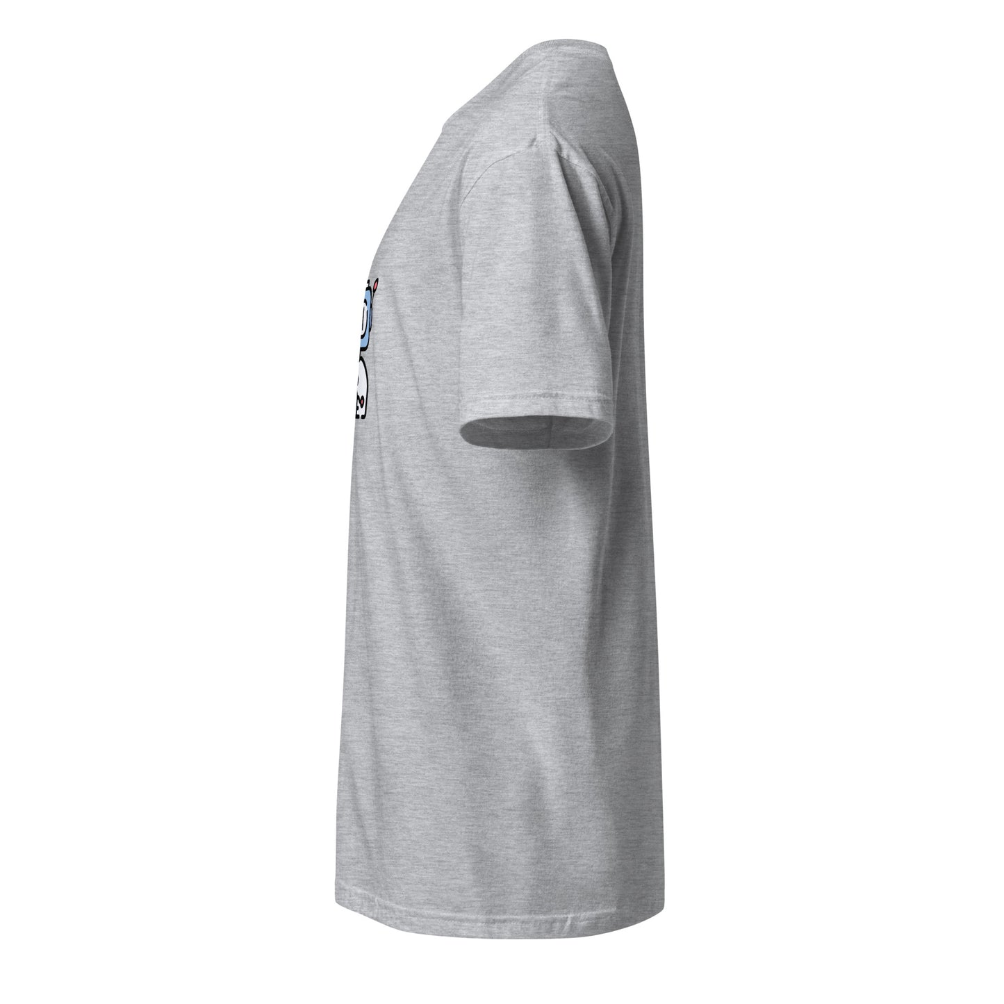 A.I - Retro AI Bot - Short-Sleeve Unisex T-Shirt - Graphic Tee - Sport Grey - Left side