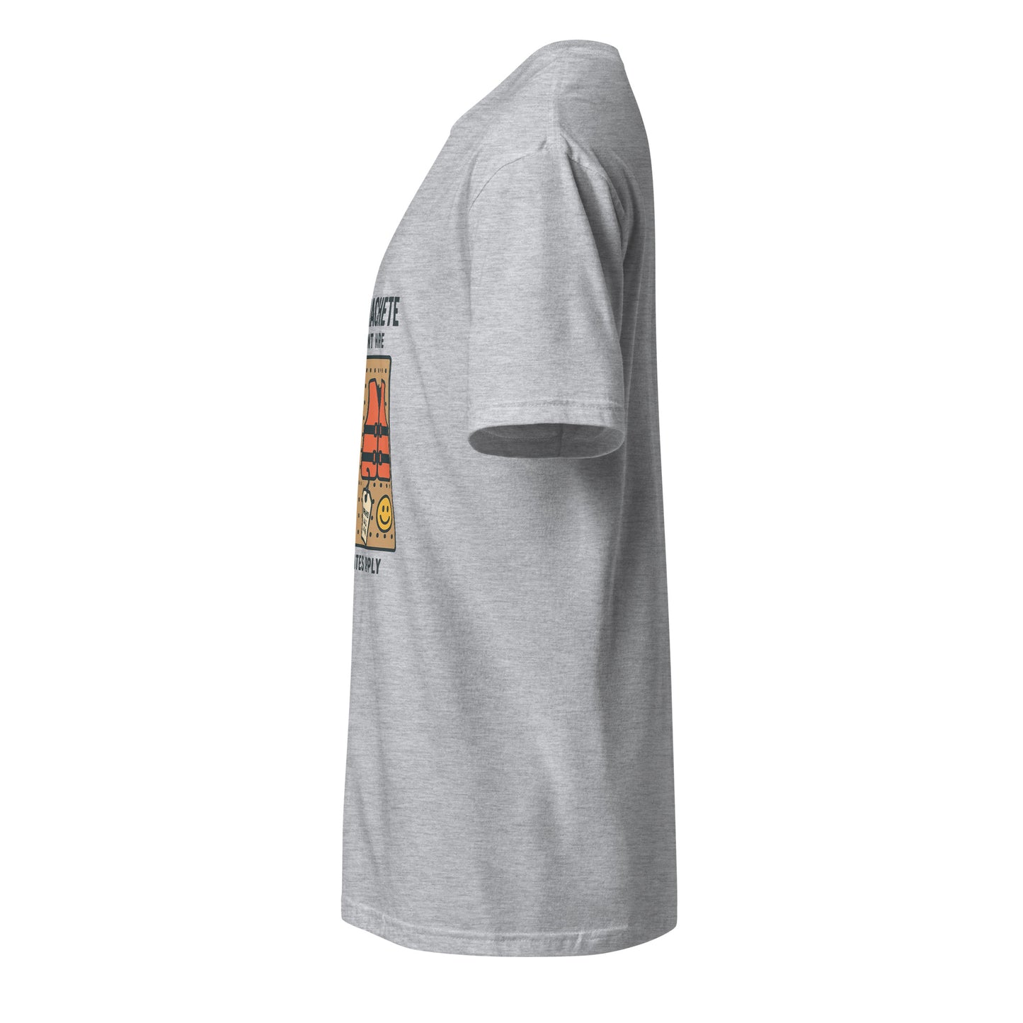Mask & Machete Equipment Hire – For All Your Slasher Needs - Short-Sleeve Unisex T-Shirt - Graphic Tee - Sport Grey - Left side