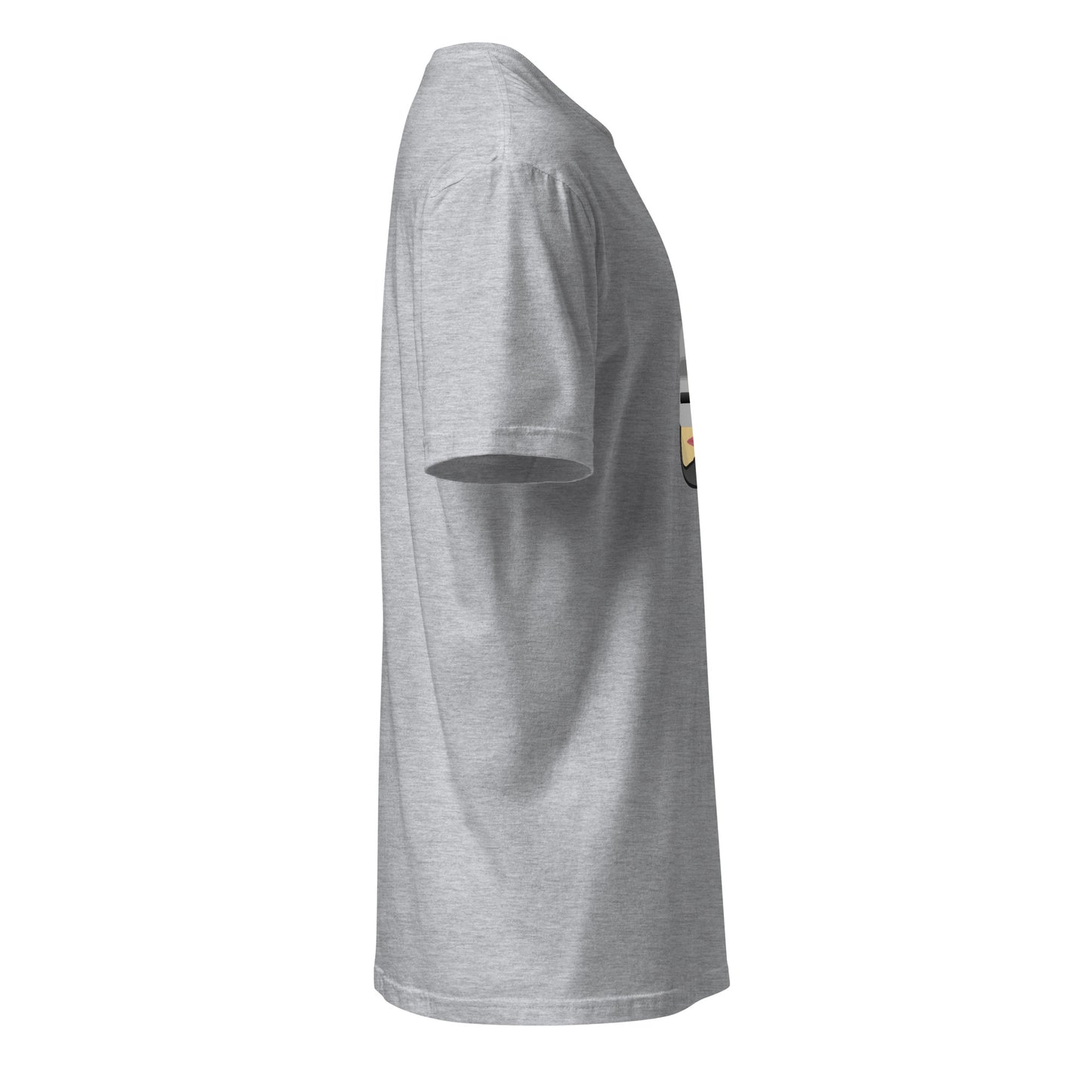 R Cop - Retro Future Justice - Short-Sleeve Unisex T-Shirt - Graphic Tee - Sport Grey - Right side