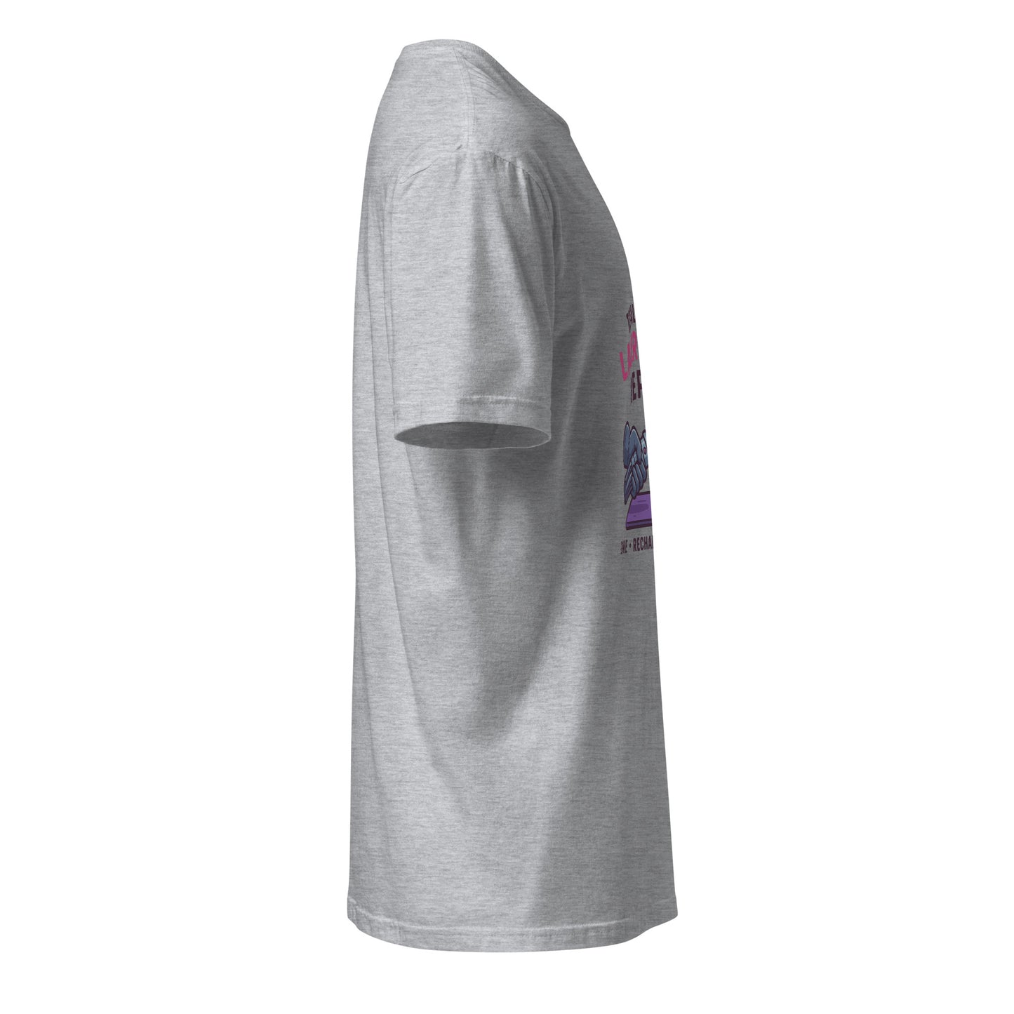 Totally Not A Laser Sword Repair – Galactic Fixes, Off The Books - Short-Sleeve Unisex T-Shirt - Graphic Tee - Sport Grey - Right side