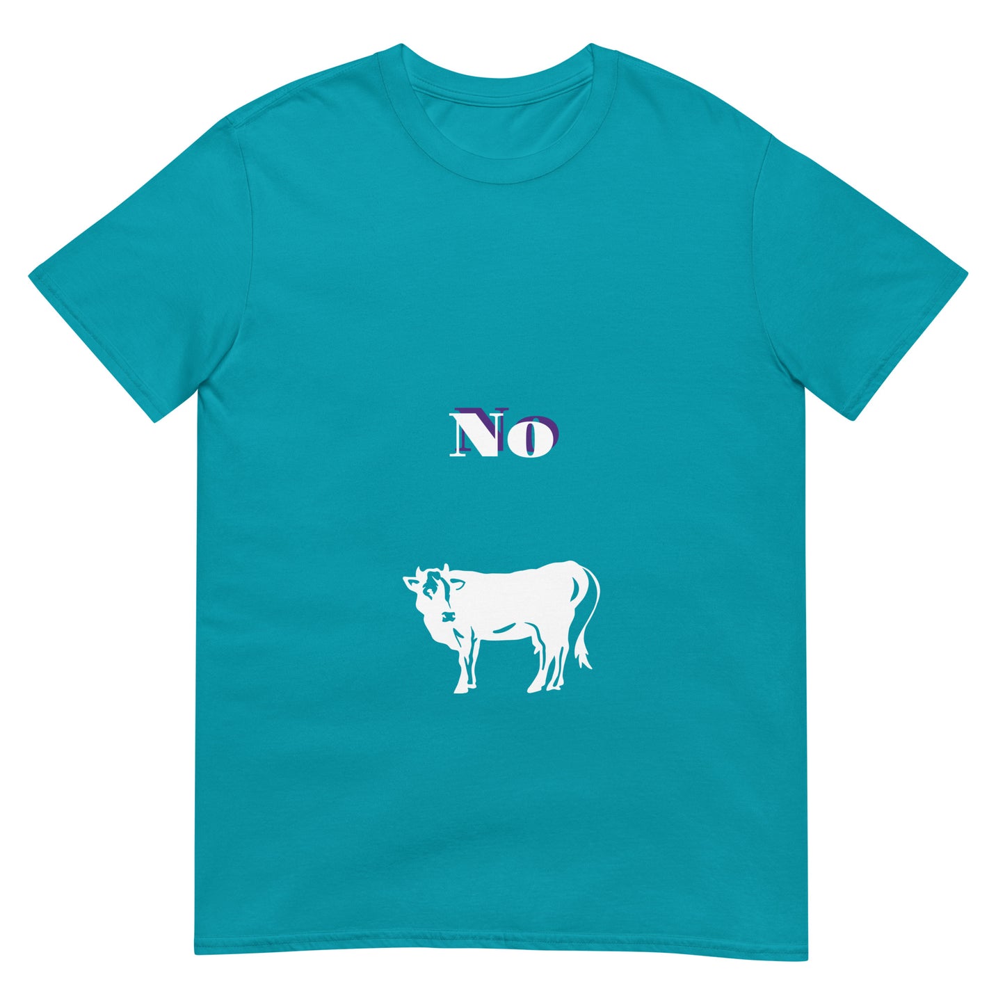 No Bull - Bold (and cheeky) Statement - Short-Sleeve Unisex T-Shirt - Graphic Tee - Tropical Blue - Front
