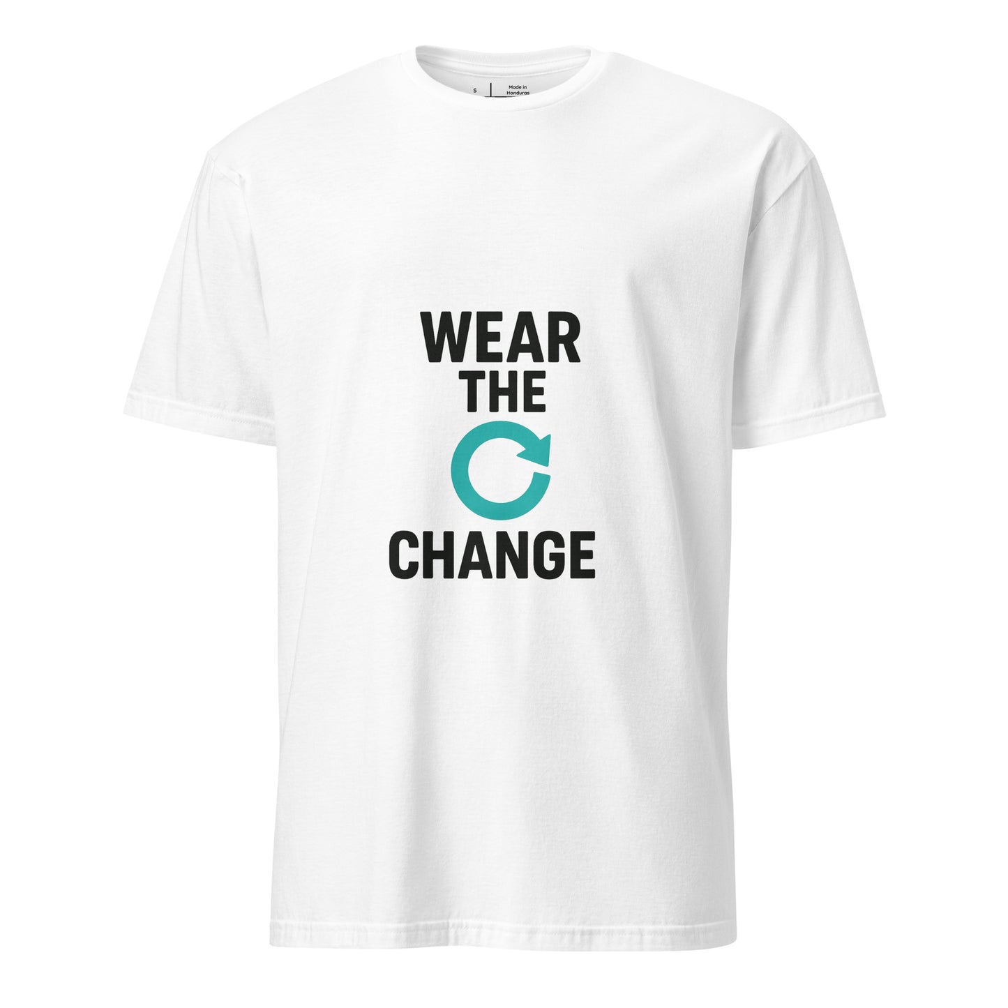 Wear The Change - Conscious Style - Short-Sleeve Unisex T-Shirt - Graphic Tee - White - Front