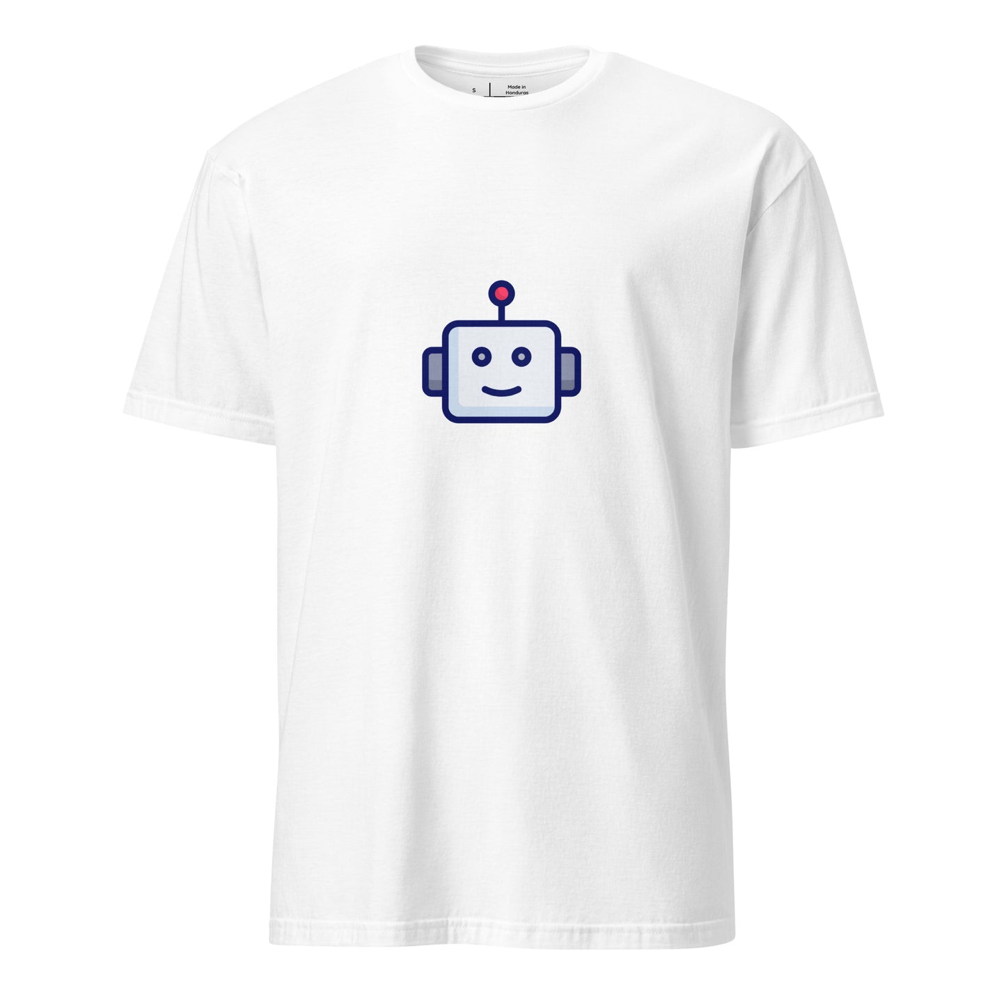 Robot - Retro Head Edition - Short-Sleeve Unisex T-Shirt - Graphic Tee - White - Front