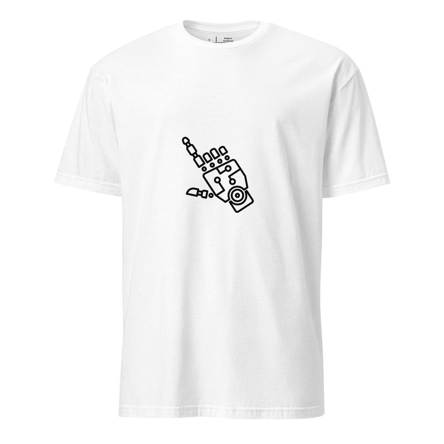 The Hand Of Bot - Digital Gesture - Short-Sleeve Unisex T-Shirt - Graphic Tee - White - Front