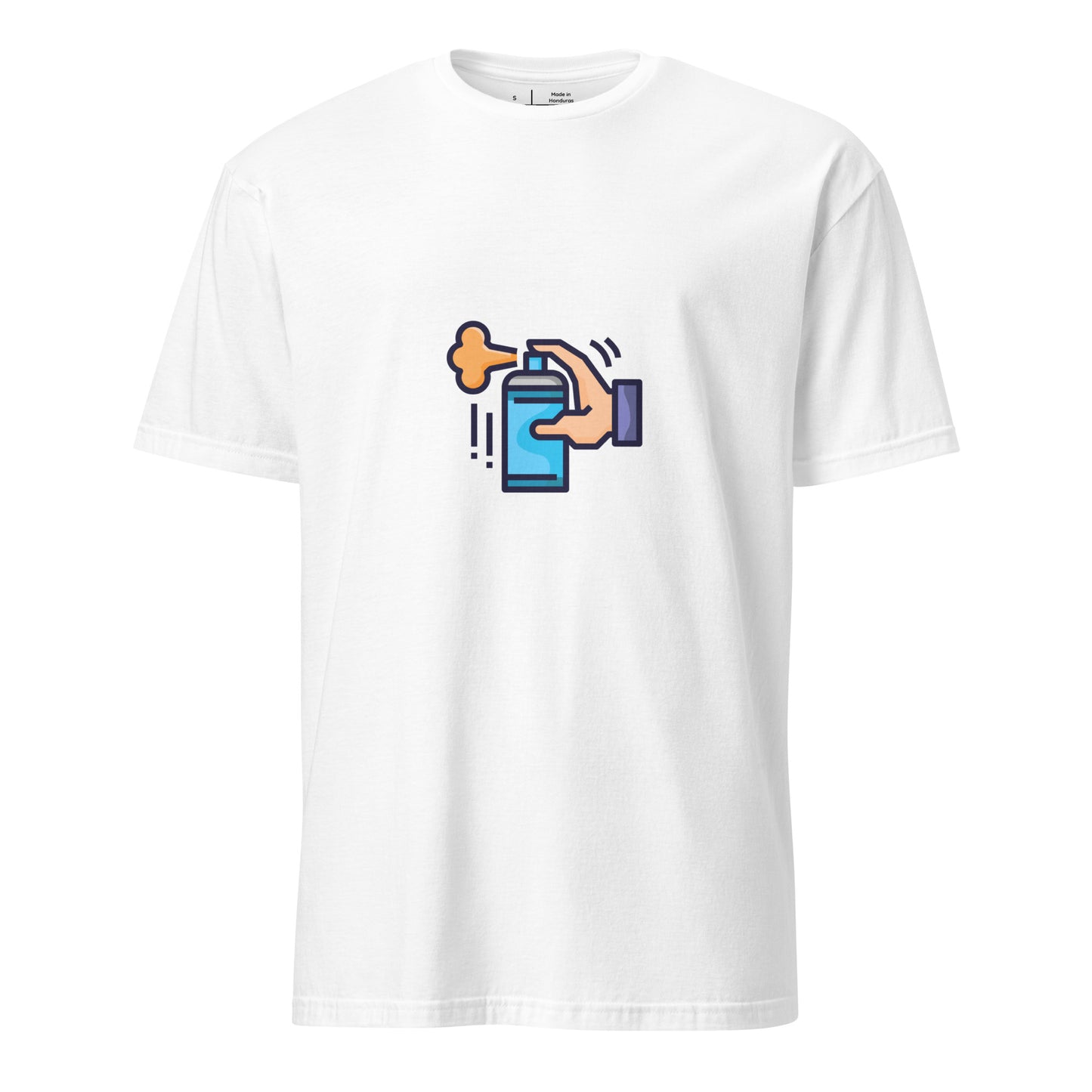 Tag Can - Graffiti Hand Style Tribute - Short-Sleeve Unisex T-Shirt - Graphic Tee - White - Front