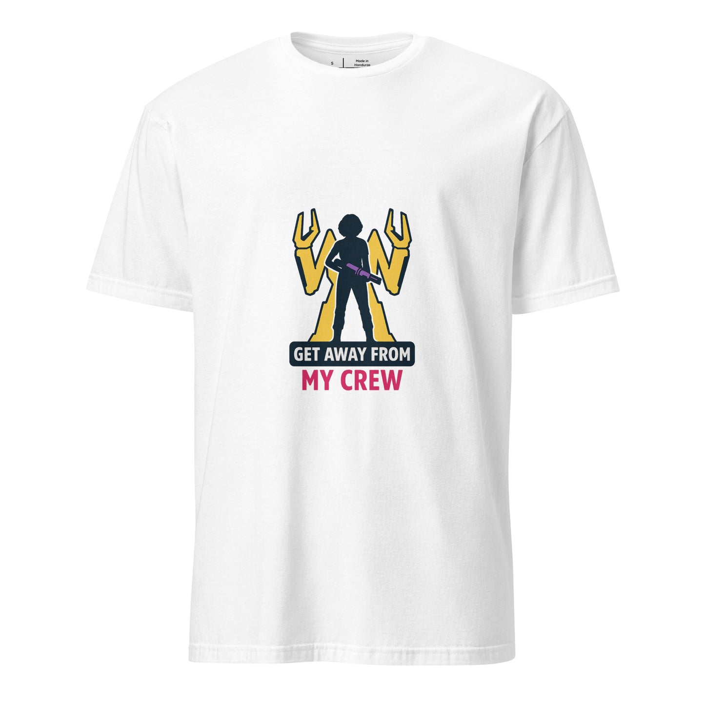 Get Away From My Crew — Ripley’s Fierce Protector - Short-Sleeve Unisex T-Shirt - Graphic Tee - White - Front