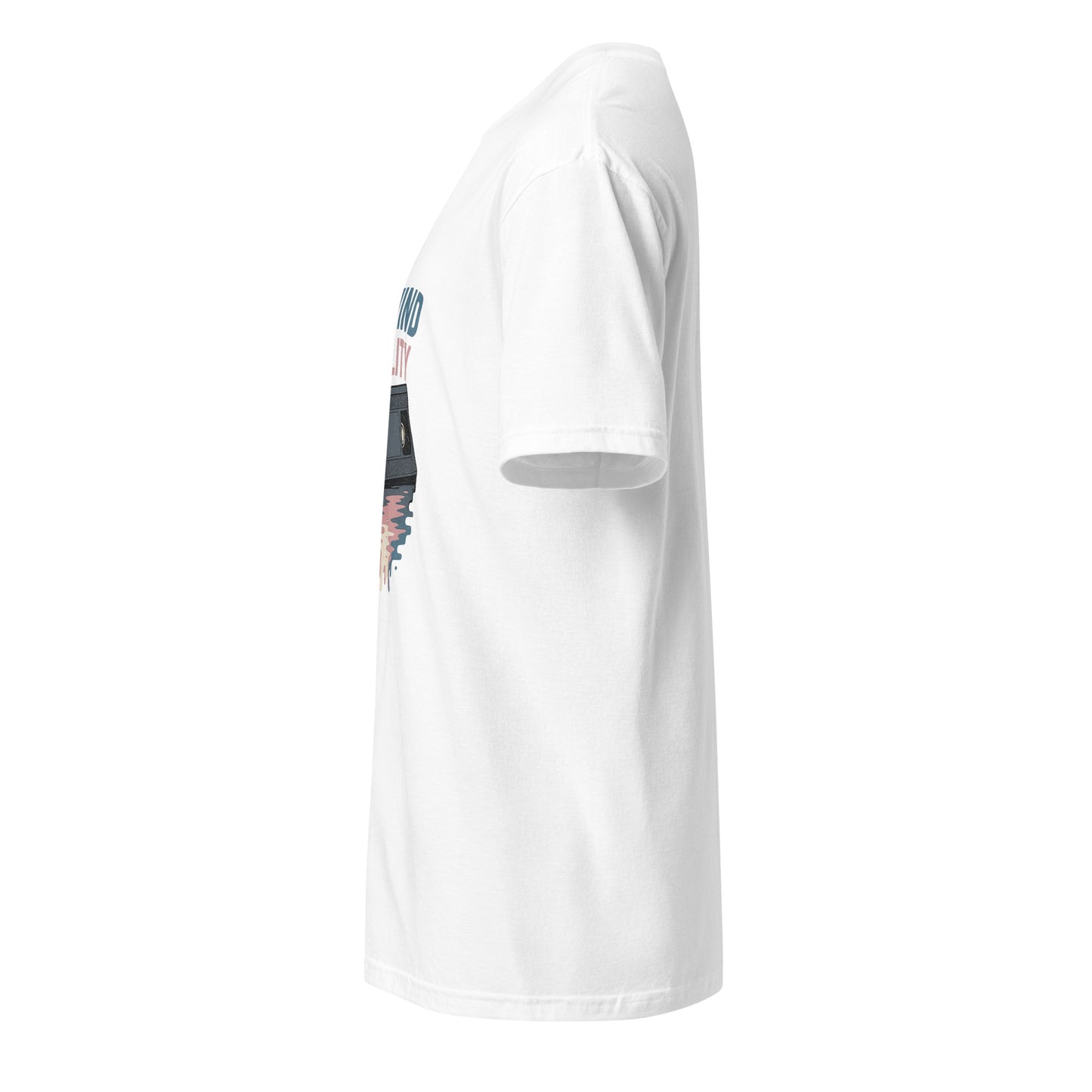 Rewind Reality - Retro Escape - Short-Sleeve T-Shirt - Graphic Tee - White - Left side