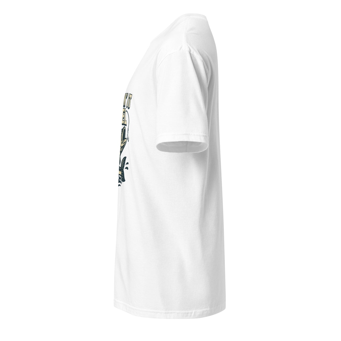 Keepin It Reel - Fishing Slogan - Short-Sleeve Unisex T-Shirt - Graphic Tee - White - Left side