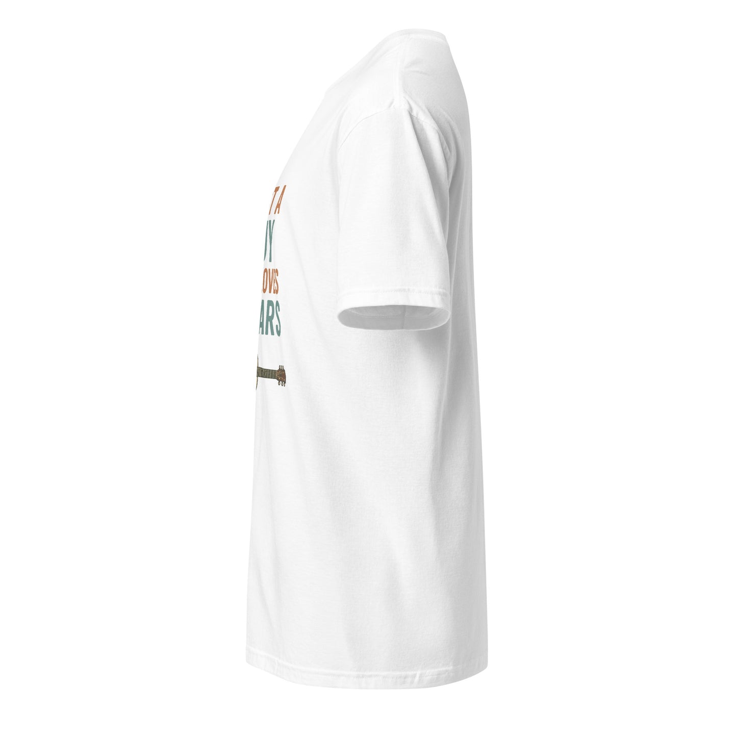 Loves Guitars - Guitarist - Short-Sleeve Unisex T-Shirt - Graphic Tee - White - Left side
