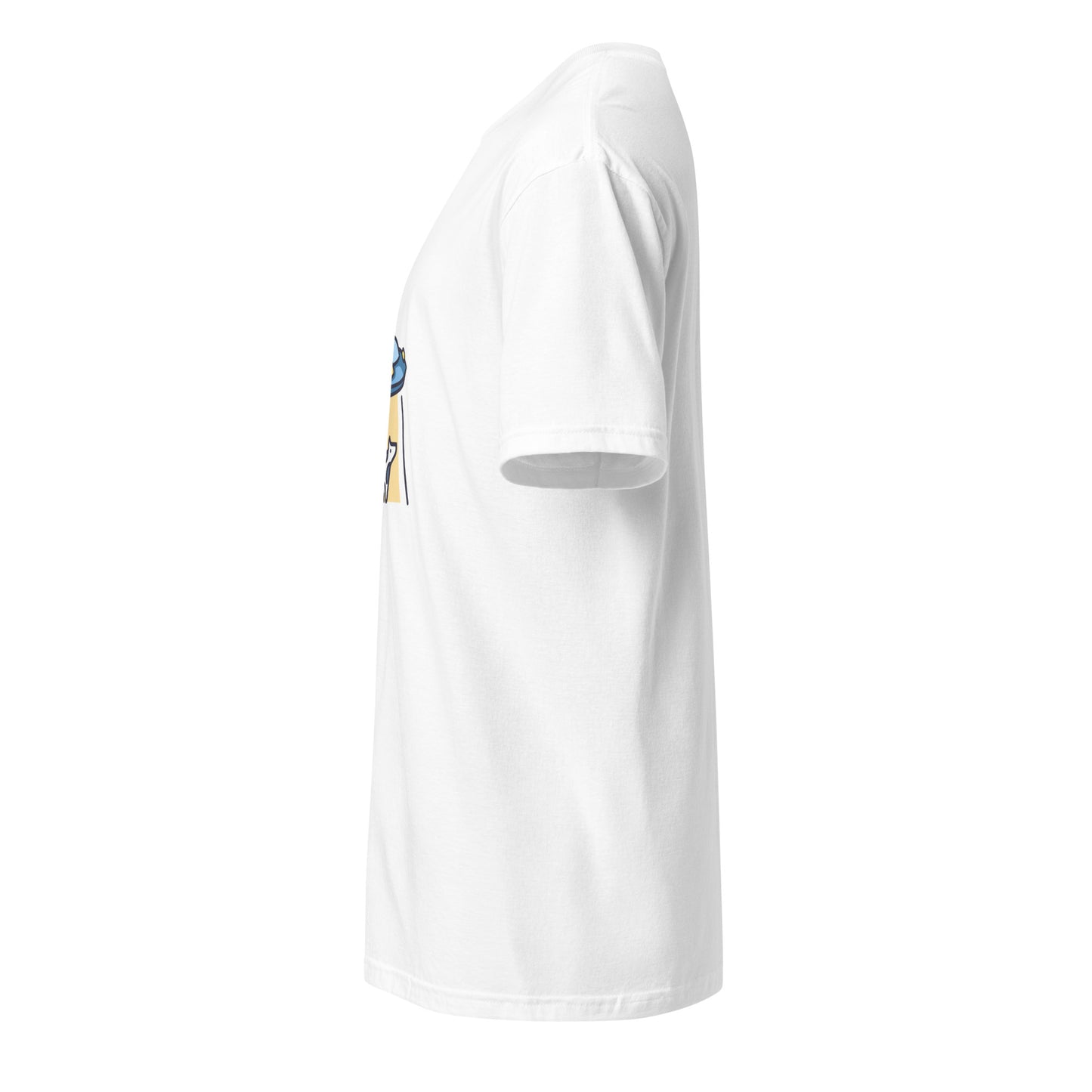 Not Again - UFO Cow Abduction - Short-Sleeve Unisex T-Shirt - Graphic Tee - White - Left side