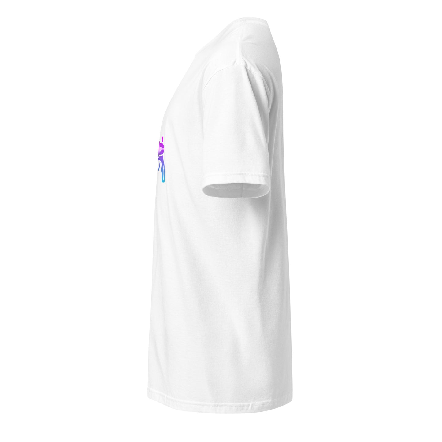 Ray Gun - Retro Sci-Fi Style - Short-Sleeve - Unisex T-Shirt - Graphic Tee - White - Left side