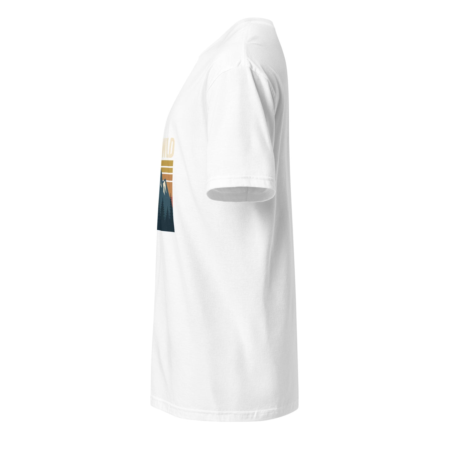Stay Wild – Embrace The Adventure - Short-Sleeve Unisex T-Shirt - Graphic Tee - White - Left side