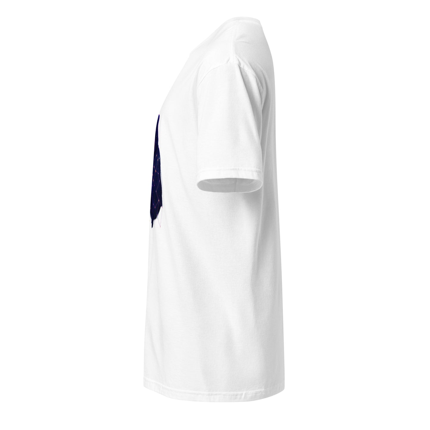 Starlight Wanderer – Cosmic Voyager - Short-Sleeve Unisex T-Shirt - Graphic Tee - White - Left side