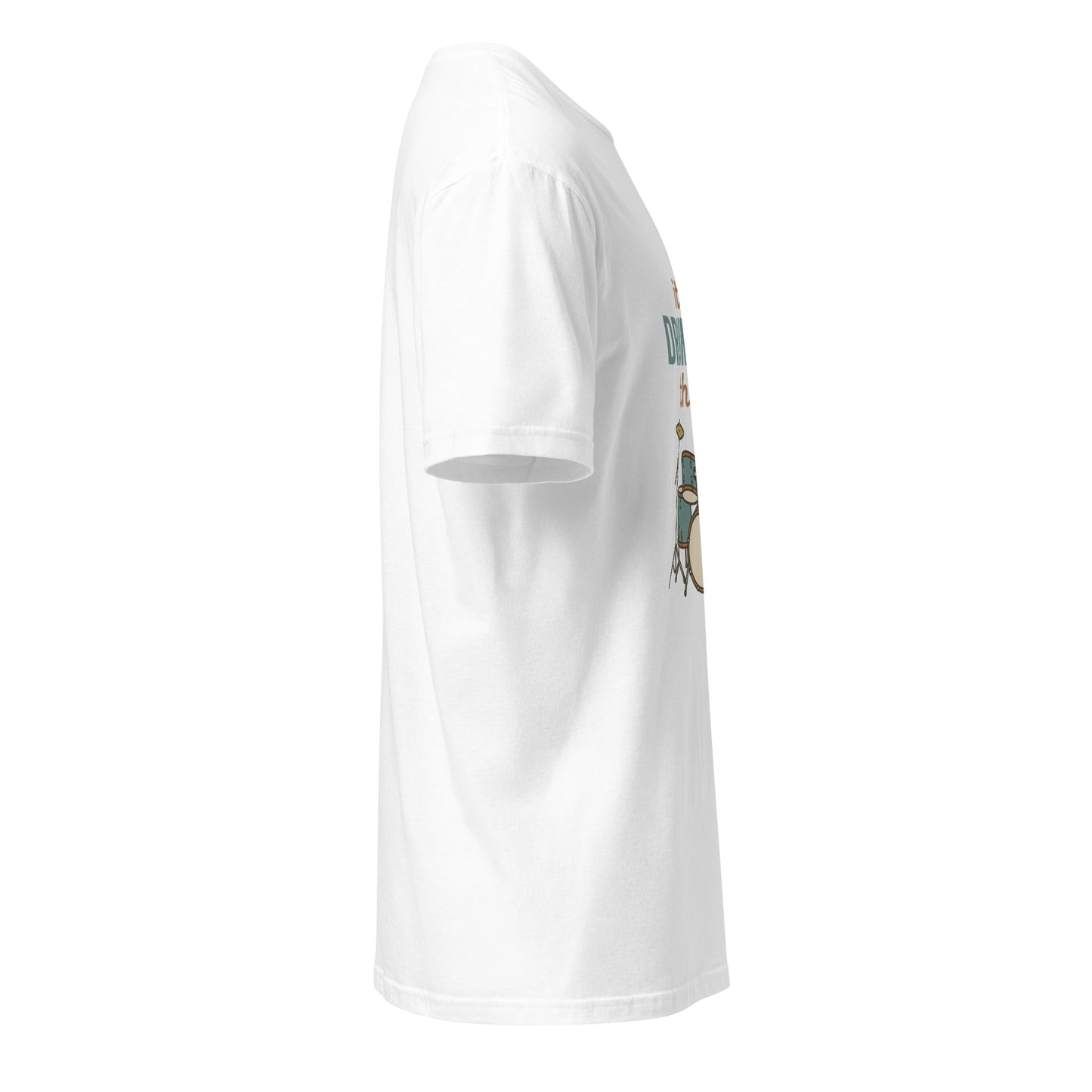 Drumming Thing - Drummer's - Short-Sleeve Unisex T-Shirt - Graphic Tee - White - Right side