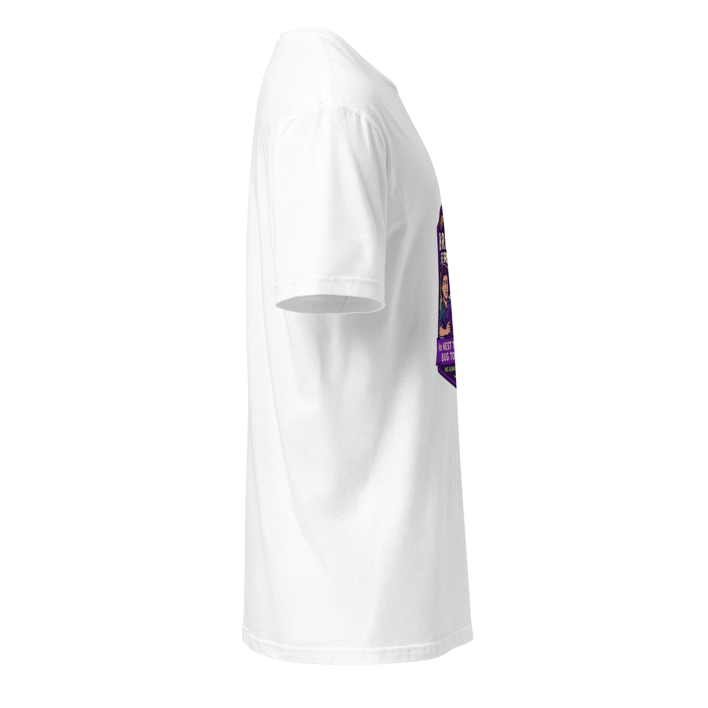 Ripley’s Bug Removal Service – Xenomorph Exterminator - Short-Sleeve Unisex T-Shirt - Graphic Tee - White - Right side