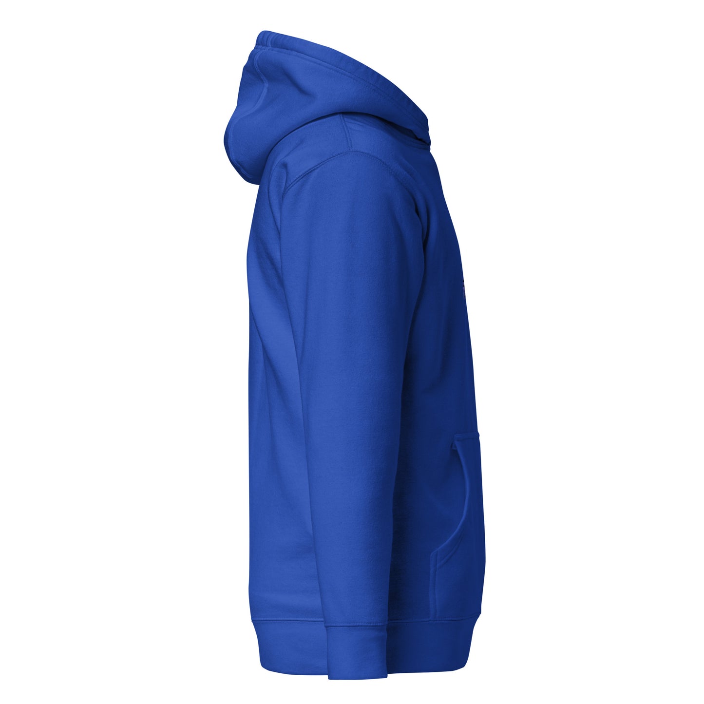 Up Front - Bold Humour - Unisex Hoodie - Royal Blue - Right side
