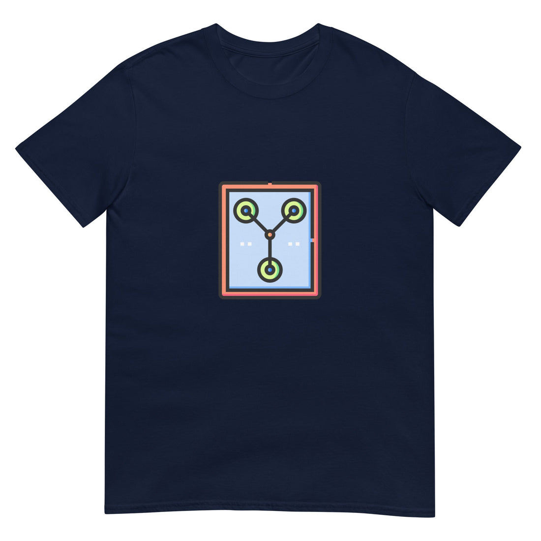Flux - Great Scott! - Short-Sleeve Unisex T-Shirt - Graphic Tee - Navy - Front