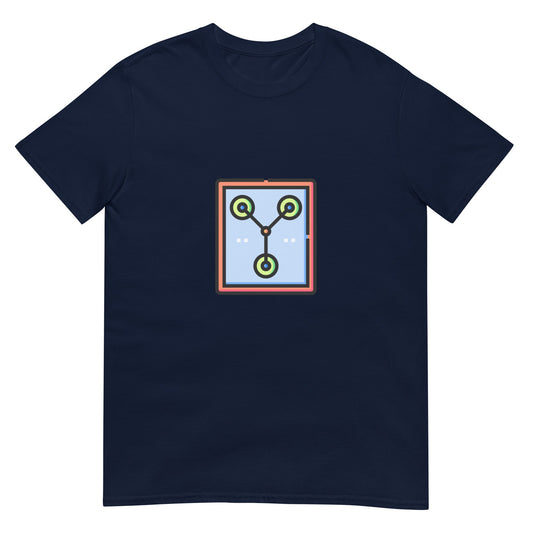 Flux - Great Scott! - Short-Sleeve Unisex T-Shirt - Graphic Tee - Navy - Front