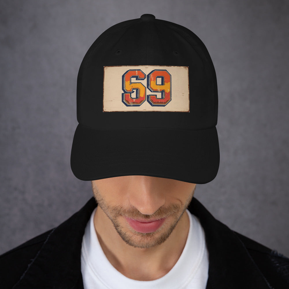 Do you - Bold ‘69’ Design - Cap - Baseball Cap - Black - Front