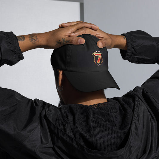 Lucky 7 - Vintage Shield - Cap - Baseball Cap - Black - Front