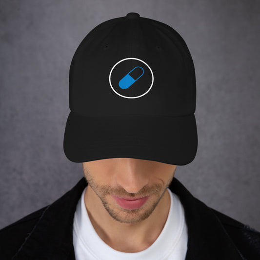 Blue Pill - Sci-Fi Tribute - Cap - Baseball Cap - Black - Front