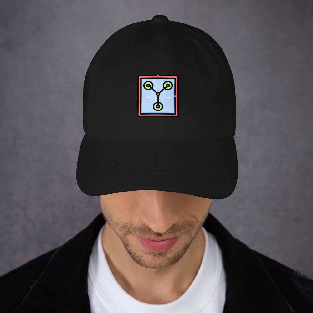 Flux - Futuristic Design - Cap - Baseball Cap - Black - Front