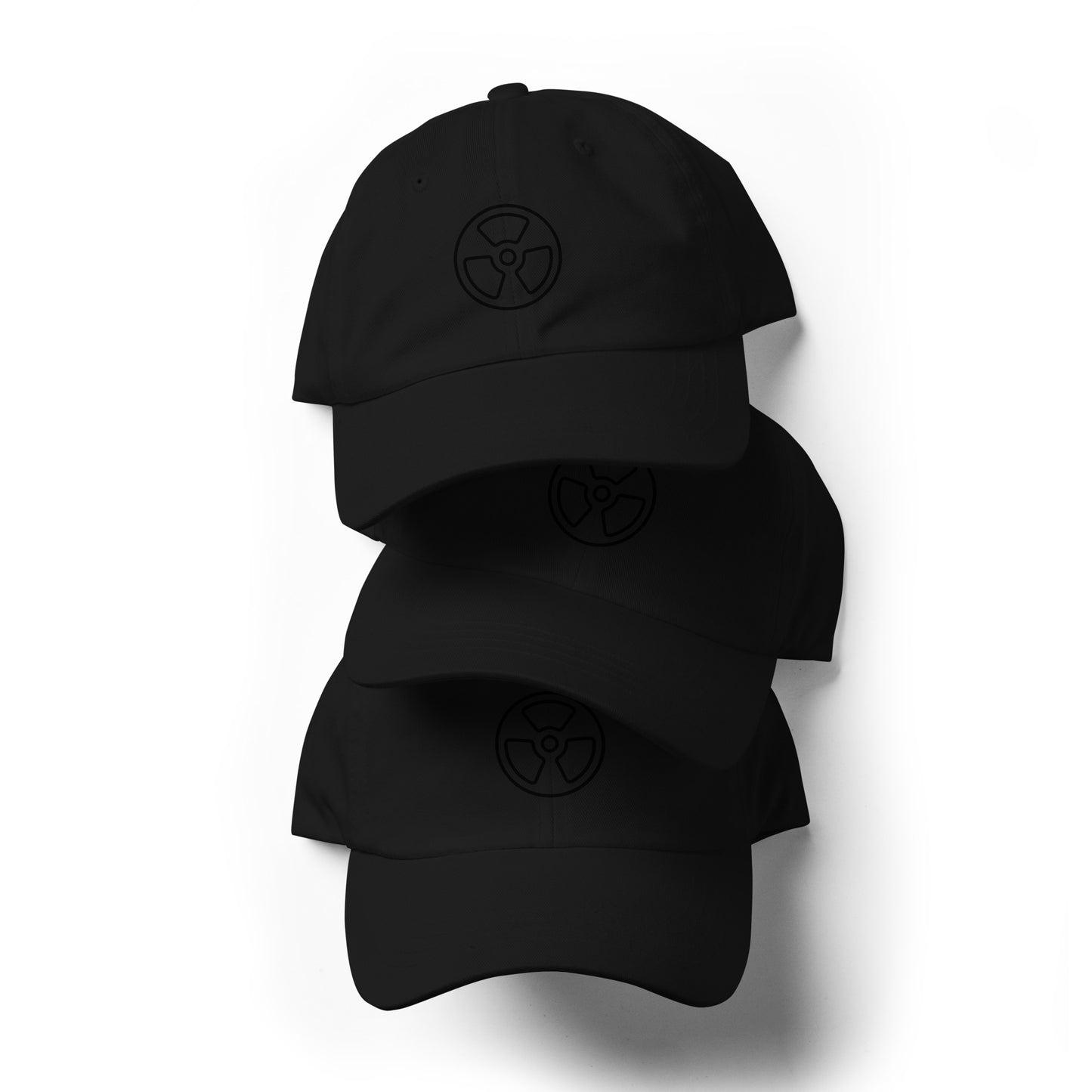 Radioactive - Line-Art Symbol - Cap - Baseball Cap - Black - Front
