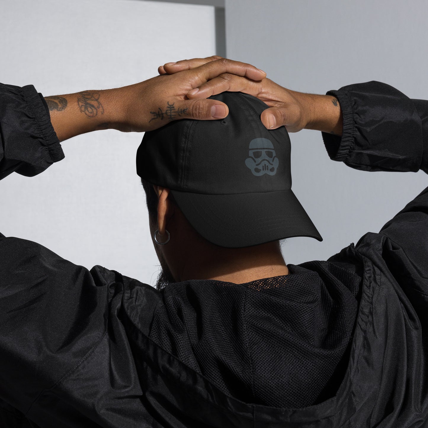 Trooper - Minimalist Galactic Grunt - Cap - Baseball Cap - Black - Front