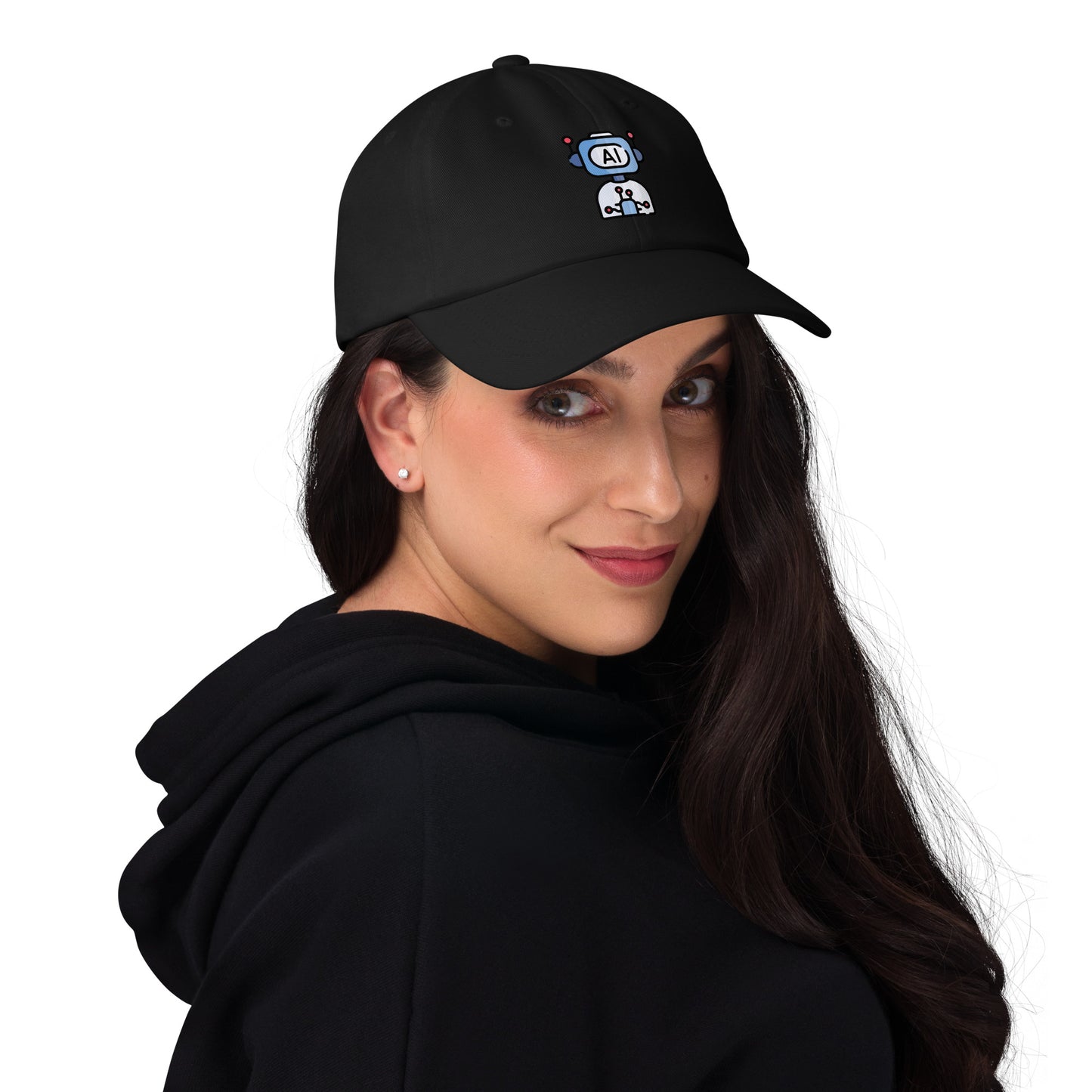 AI - Future Meets Fashion - Cap - Baseball Cap - Black - Front