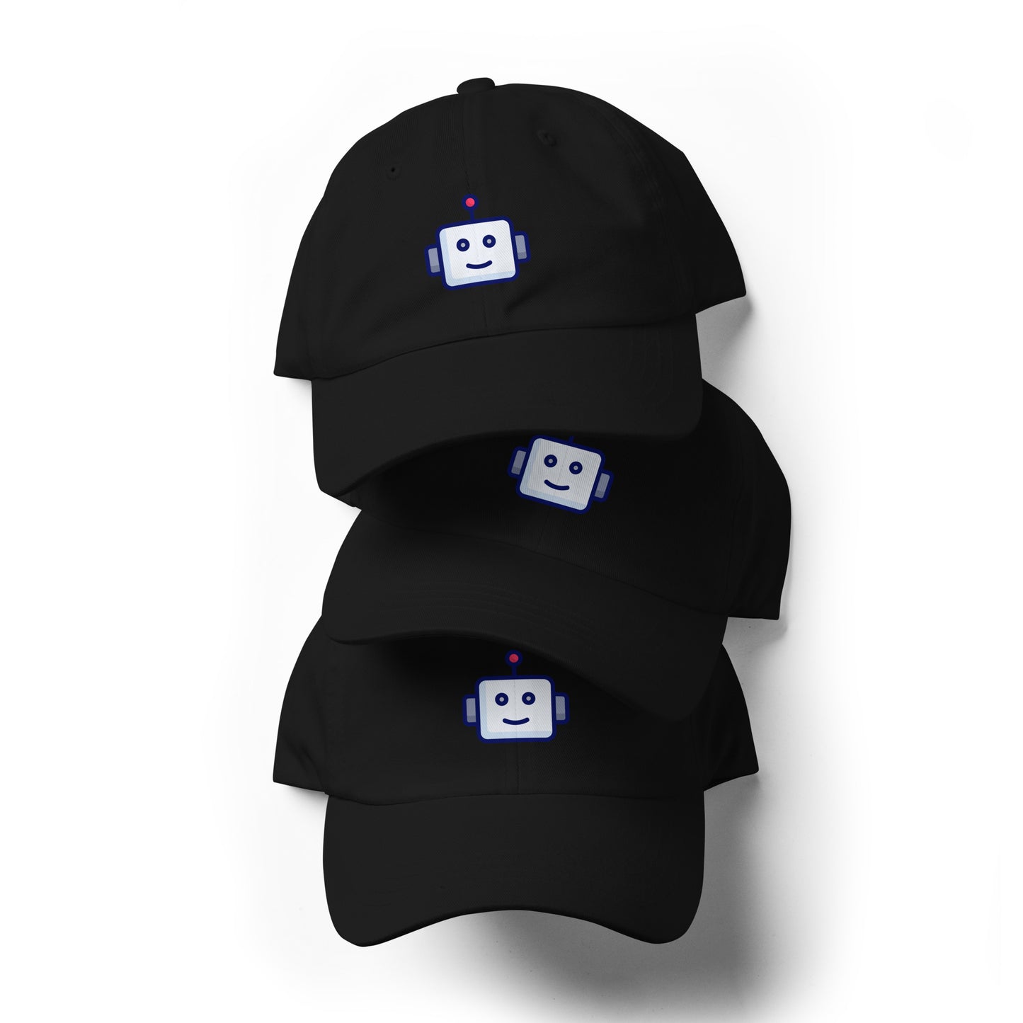 Robot - Retro Head Edition - Cap - Baseball Cap - Black - Front