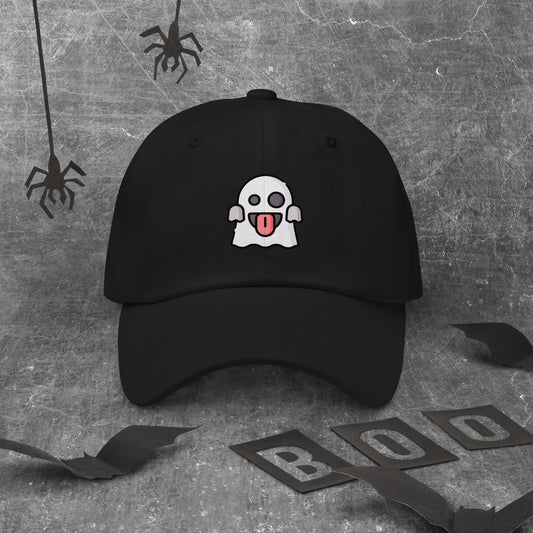 Spooky - Cheeky Ghost Vibes - Cap - Baseball Cap - Black - Front