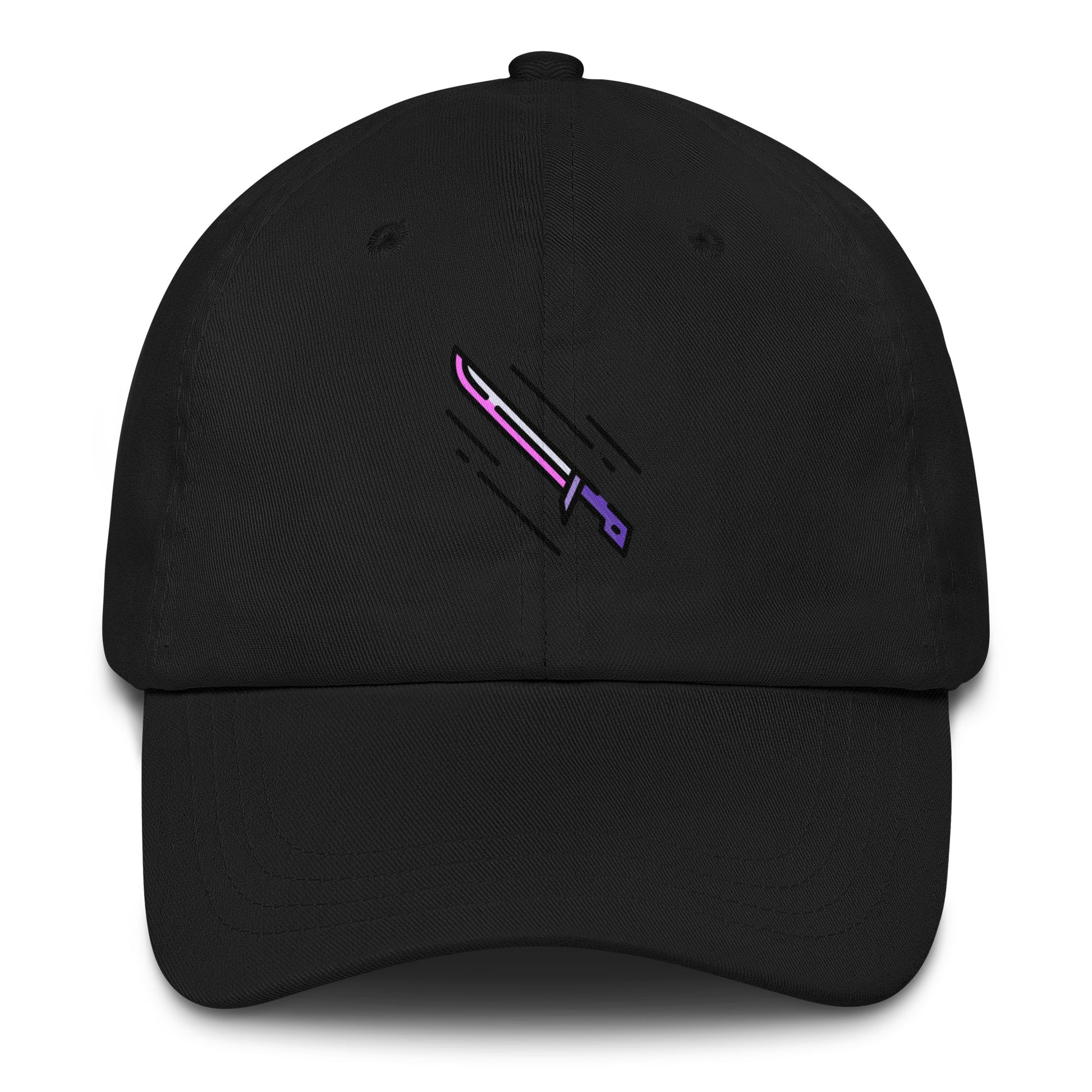 Cyber Sword - Futuristic Tech - Cap - Baseball Cap - Black - Front