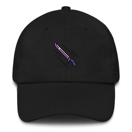 Cyber Sword - Futuristic Tech - Cap - Baseball Cap - Black - Front