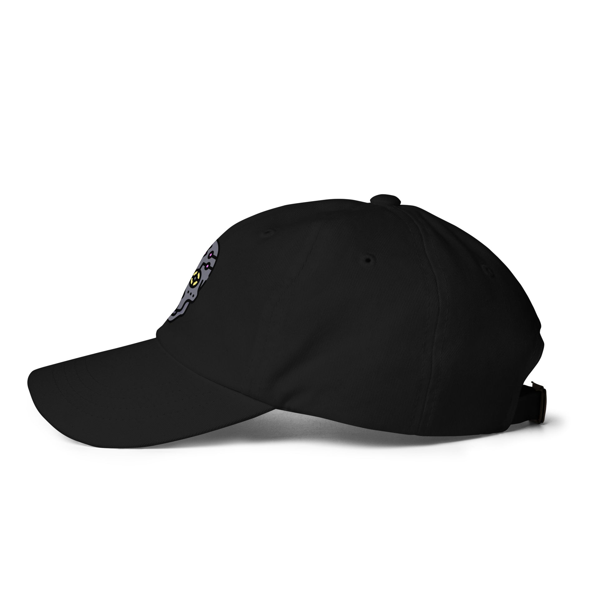 Cartoon Skull - Future Shock Style - Cap - Baseball Cap - Black - Left side