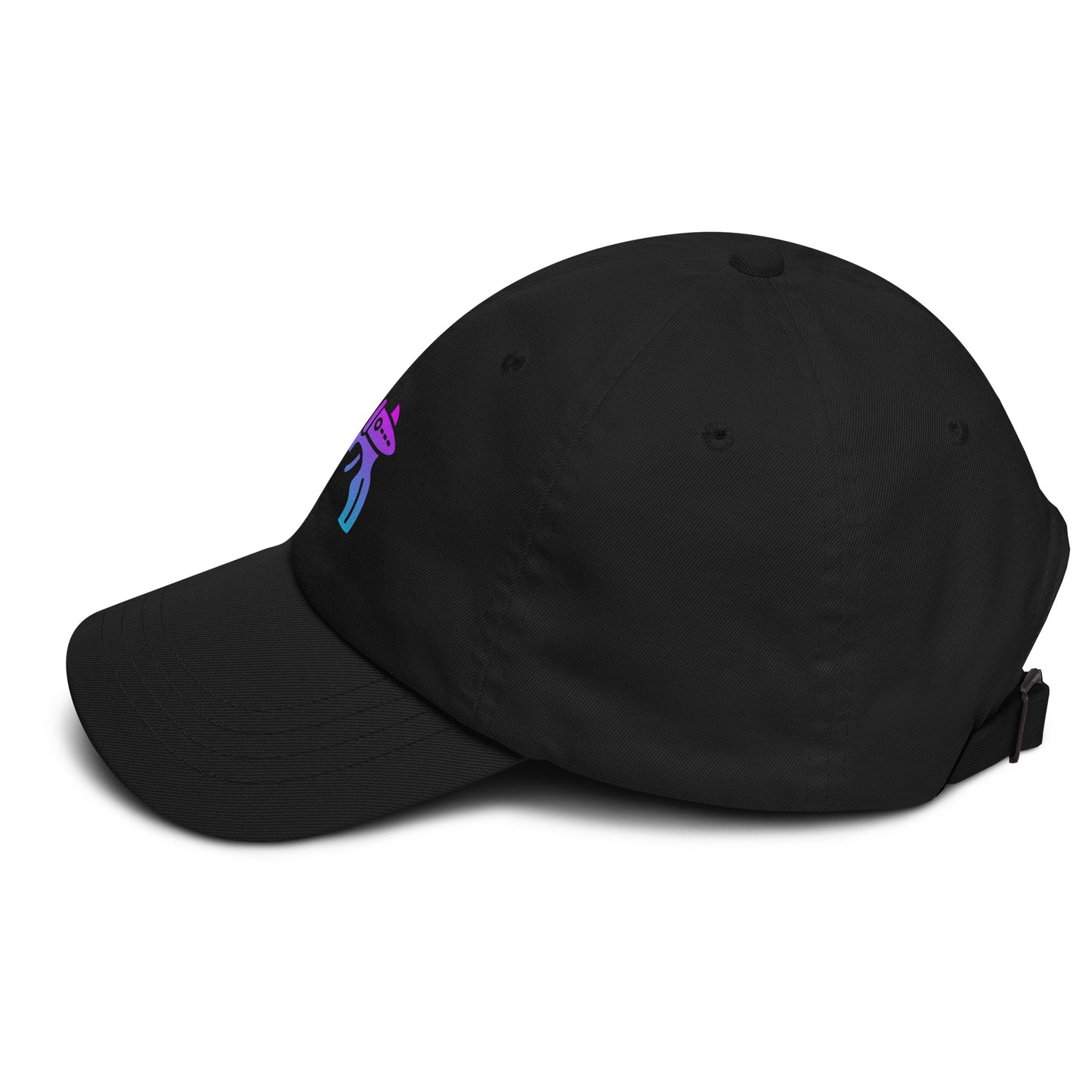Ray Gun - Retro Sci-Fi Style - Cap - Baseball Cap - Black - Left side