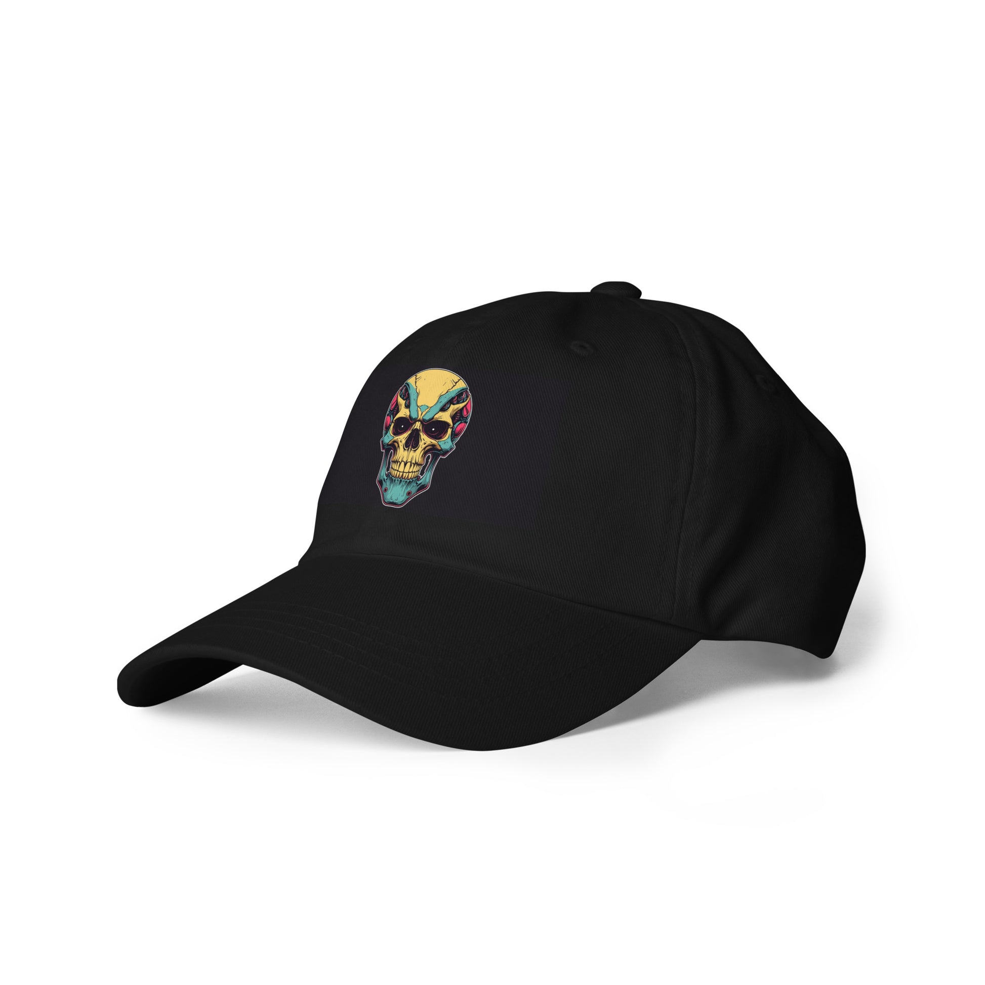 Sci-Fi Skull - Electrifying Skull Design - Cap - Baseball Cap - Black - Front left
