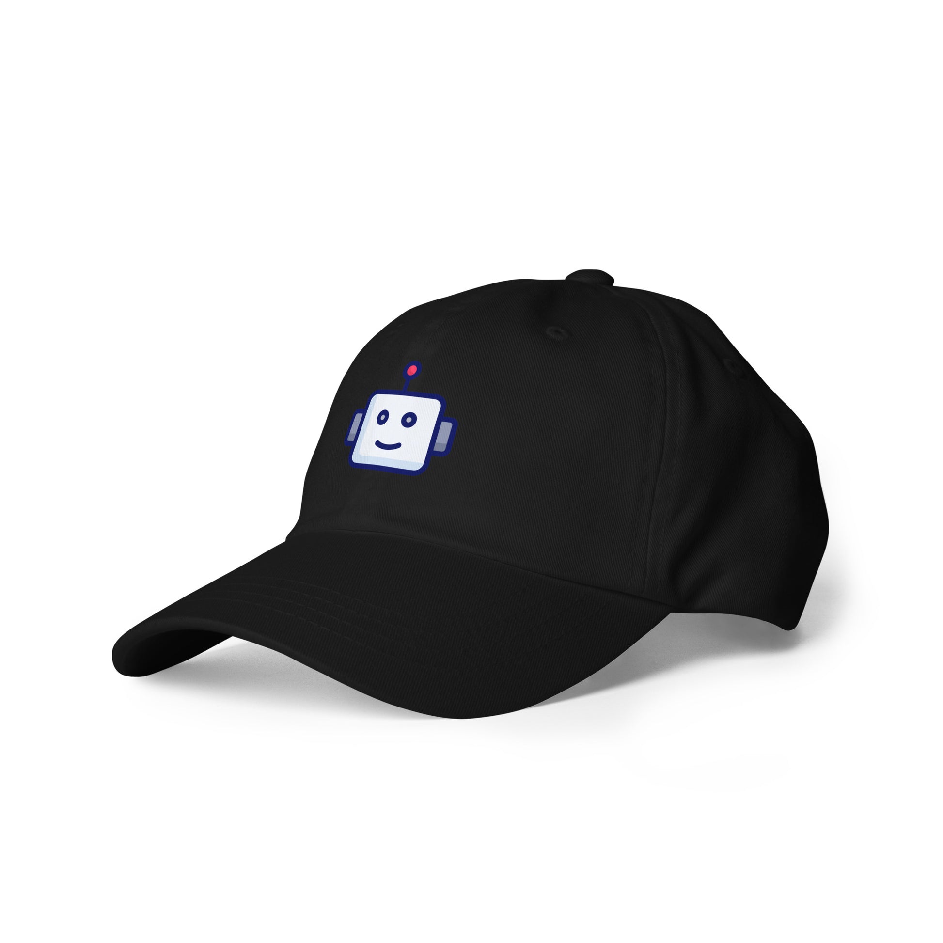 Robot - Retro Head Edition - Cap - Baseball Cap - Black - Left front