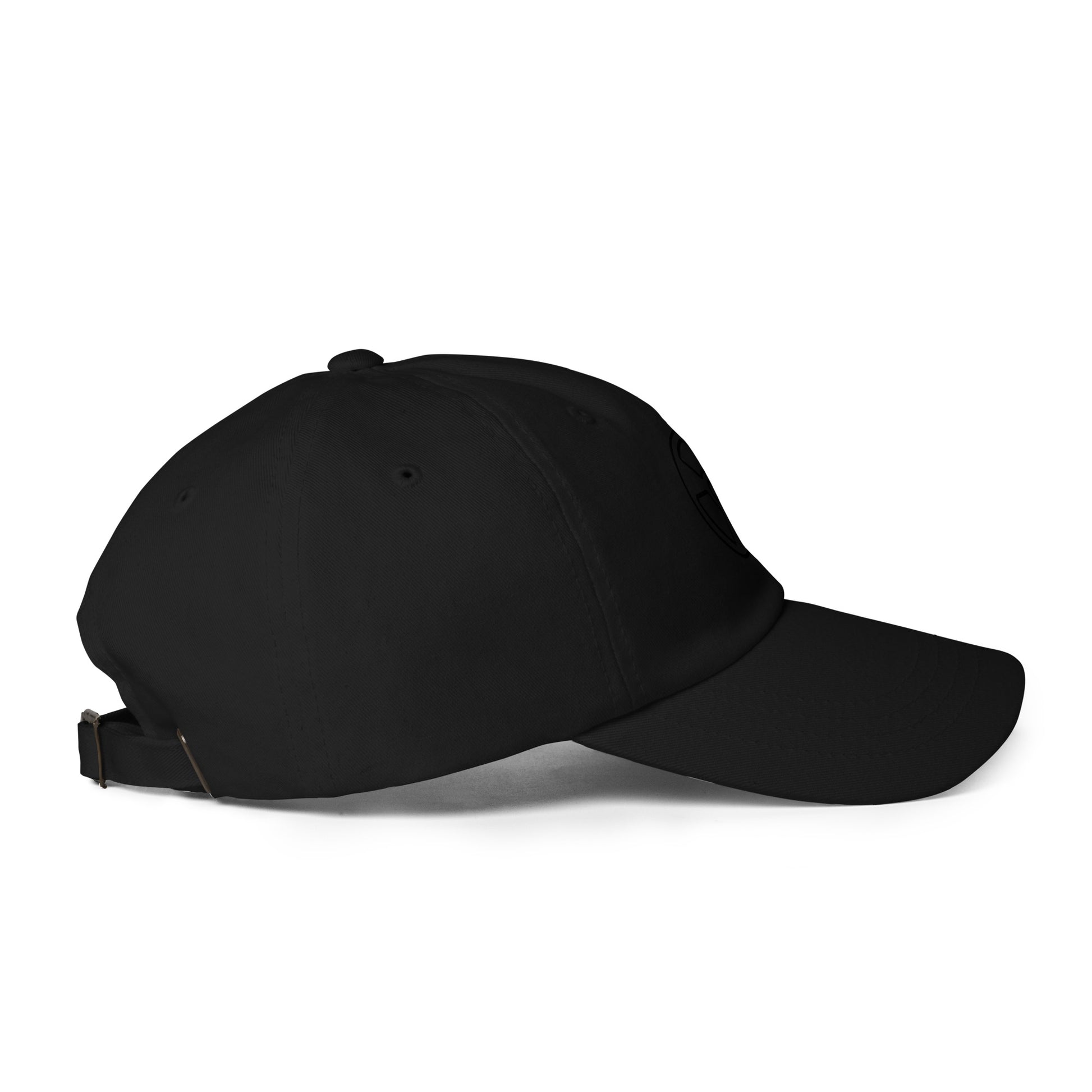 Radioactive - Line-Art Symbol - Cap - Baseball Cap - Black - Right side