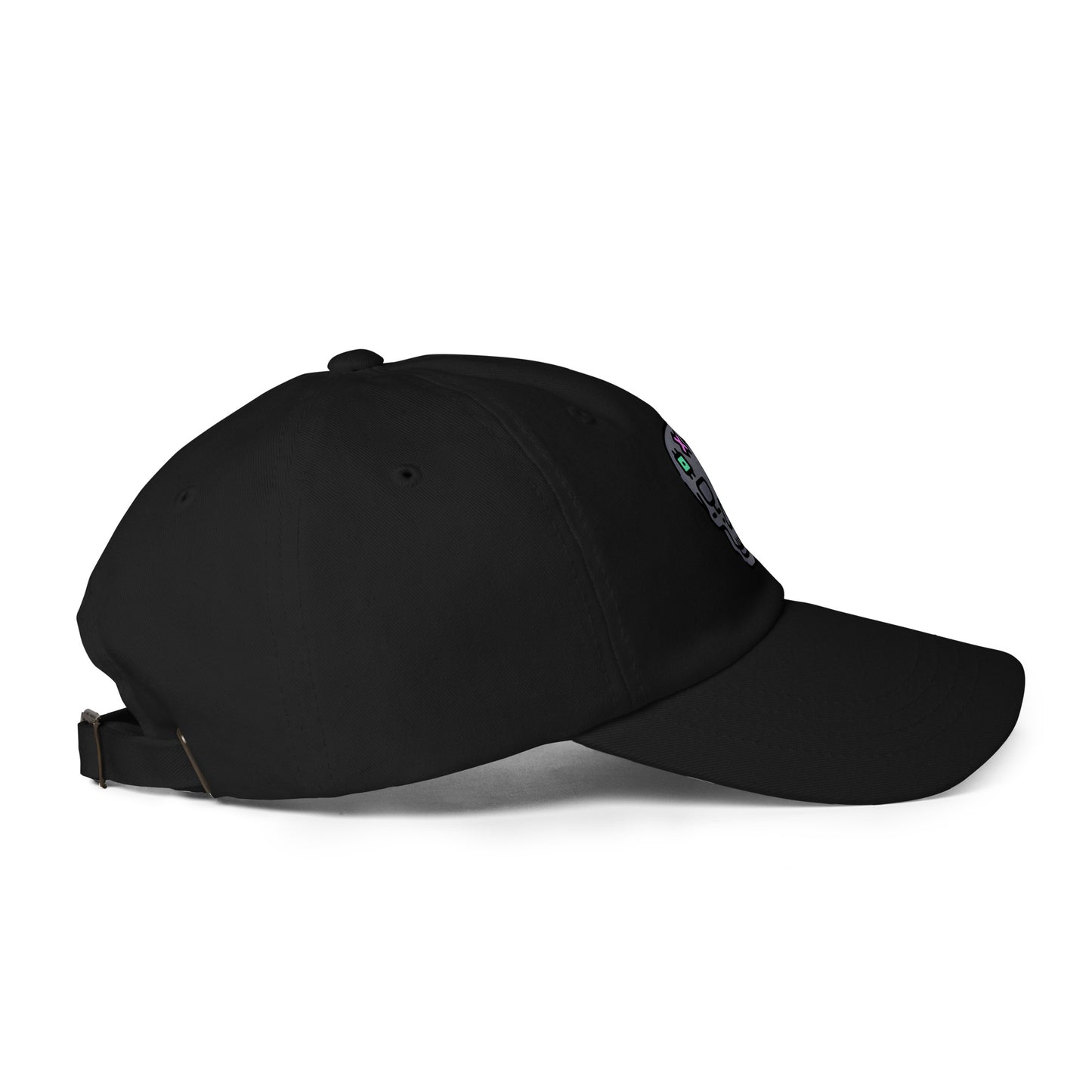 Cartoon Skull - Future Shock Style - Cap - Baseball Cap - Black - Right side