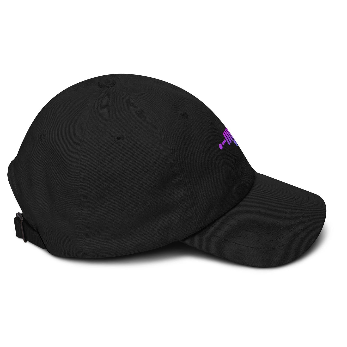 Ray Gun - Retro Sci-Fi Style - Cap - Baseball Cap - Black - Right side