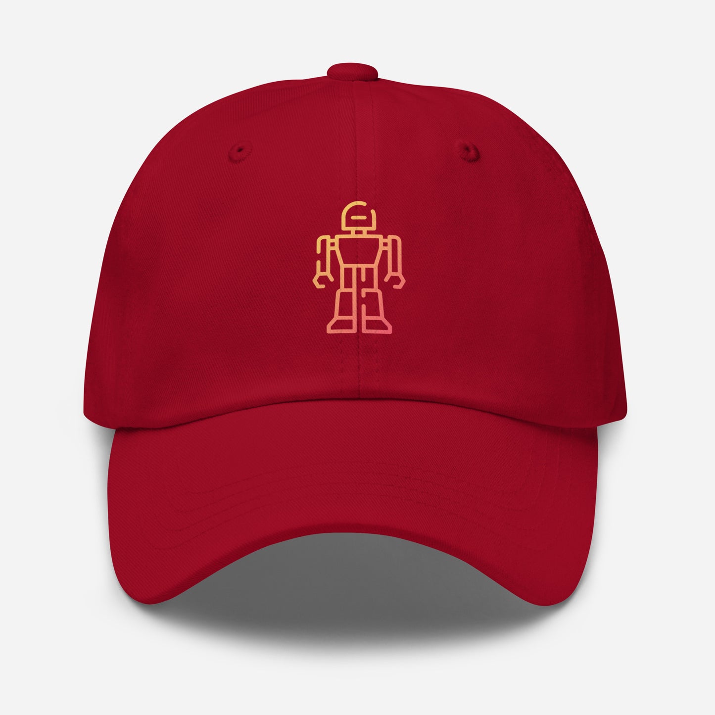 Golden Outline Sentinel - Sci-Fi/Urban - Cap - Baseball Cap - Cranberry - Front