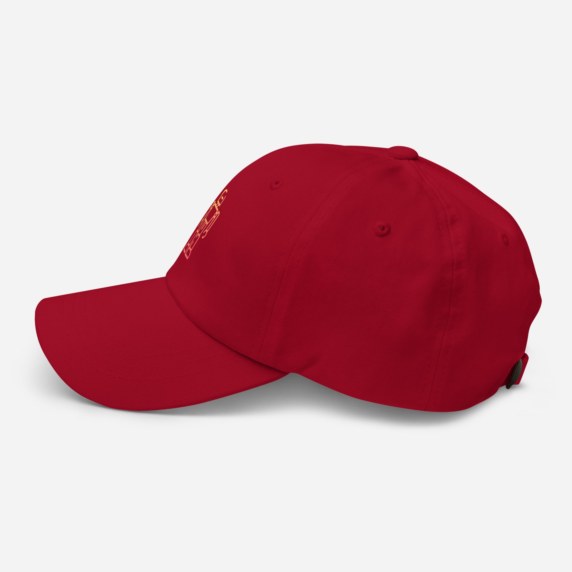 Golden Outline Sentinel - Sci-Fi/Urban - Cap - Baseball Cap - Cranberry - Left side