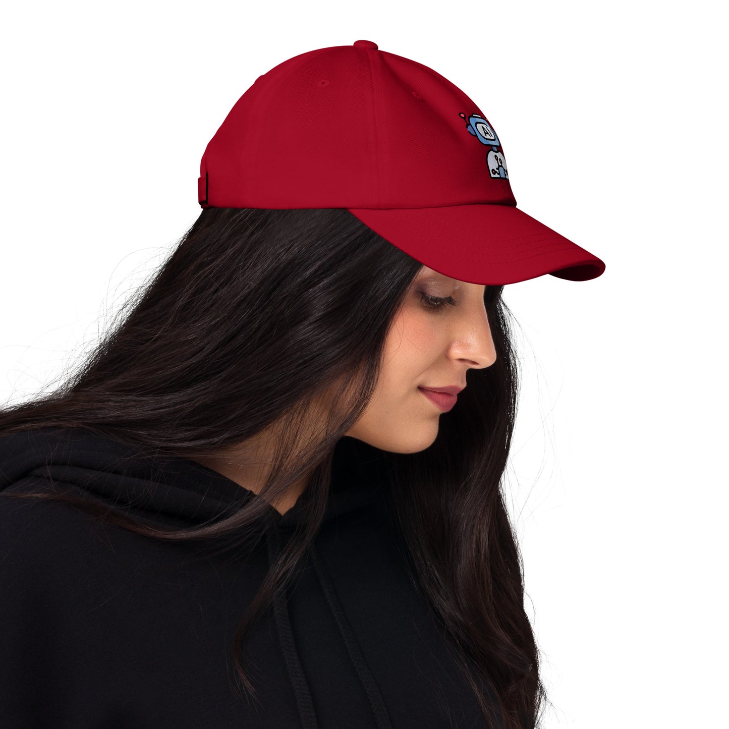 AI - Future Meets Fashion - Cap - Baseball Cap - Cranberry - Right side