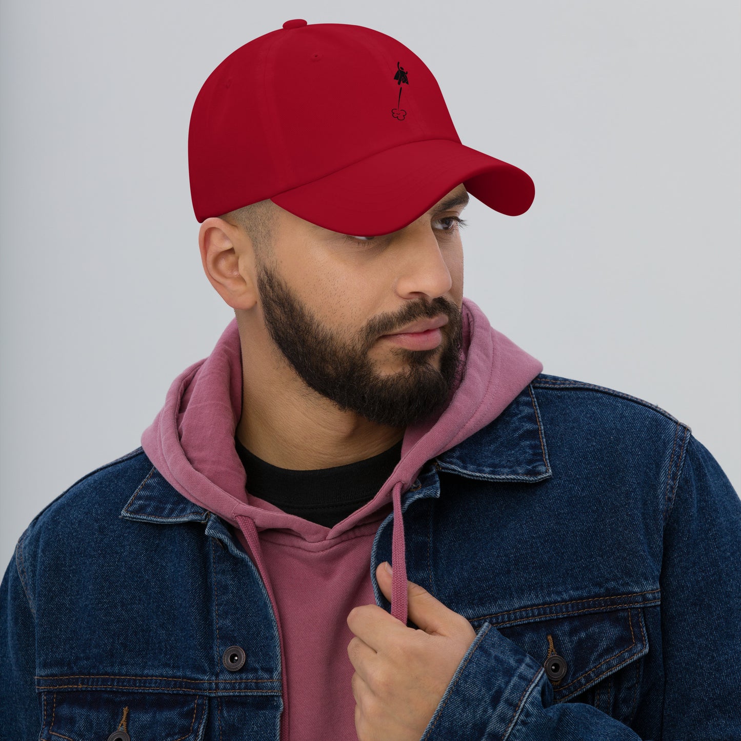 Duty Calls - Up, Up And Gone - Cap - Baseball Cap - Cranberry - Right front