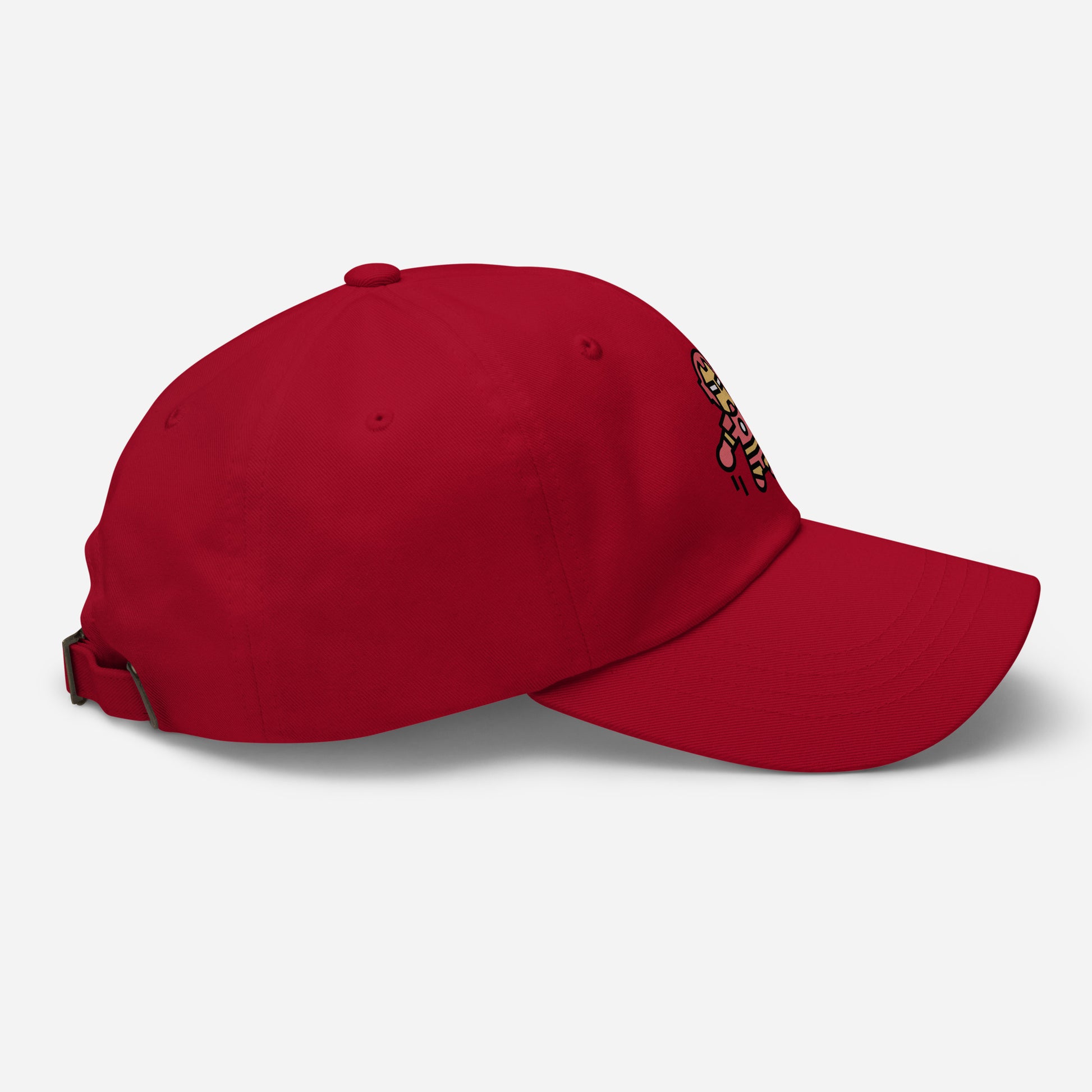 The Man - Armoured & Awesome - Cap - Baseball Cap - Cranberry - Right side